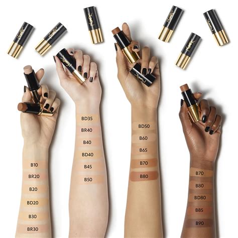 ysl foundation stick all hours|ysl foundation colour chart.